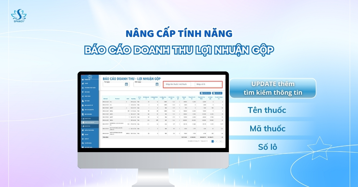 Tính năng mới: Báo cáo Doanh thu lợi nhuận gộp – Truy xuất thông tin chính xác, hiệu quả