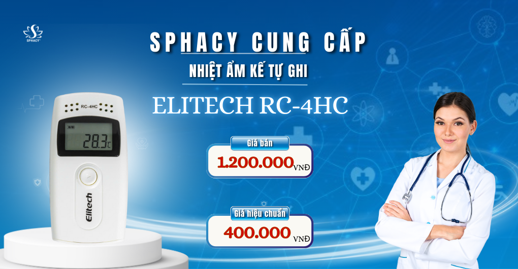 SPHACY Cung Cấp Nhiệt Ẩm Kế Tự Ghi Elitech RC-4HC – Lựa Chọn Hoàn Hảo Cho Nhà Thuốc!